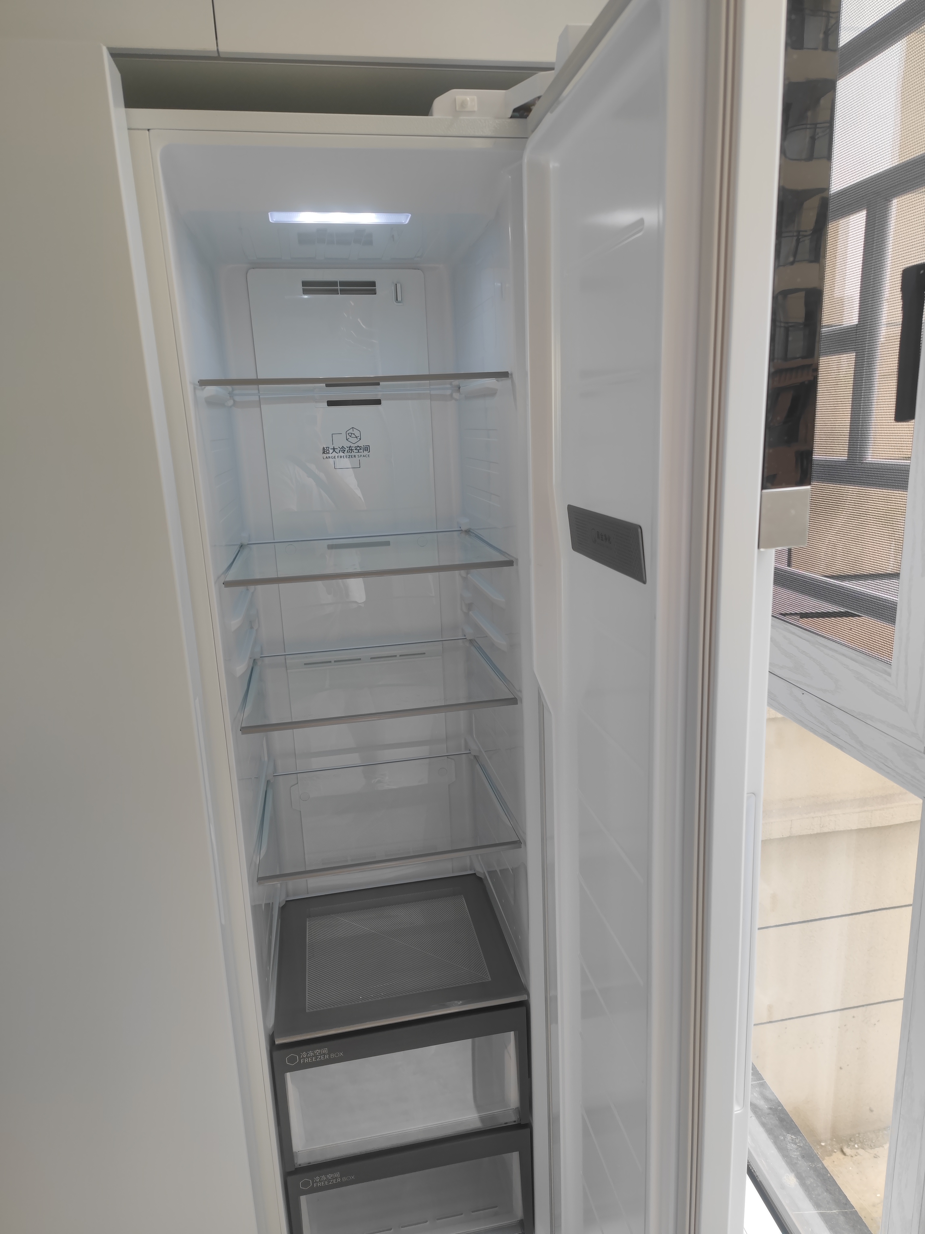 Haier/海尔 621升白色大容量对开门冰箱家用双开门电冰箱 大冷冻 EPP超净 BCD-621WLHSS95W9U1晒单图