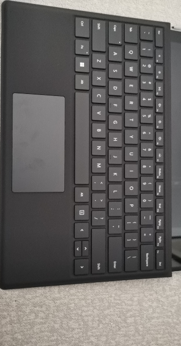 微软Surface Pro磁吸键盘盖 典雅黑 磨砂手感 键盘背光 精准式触控板 适用于Surface Pro7/7+晒单图