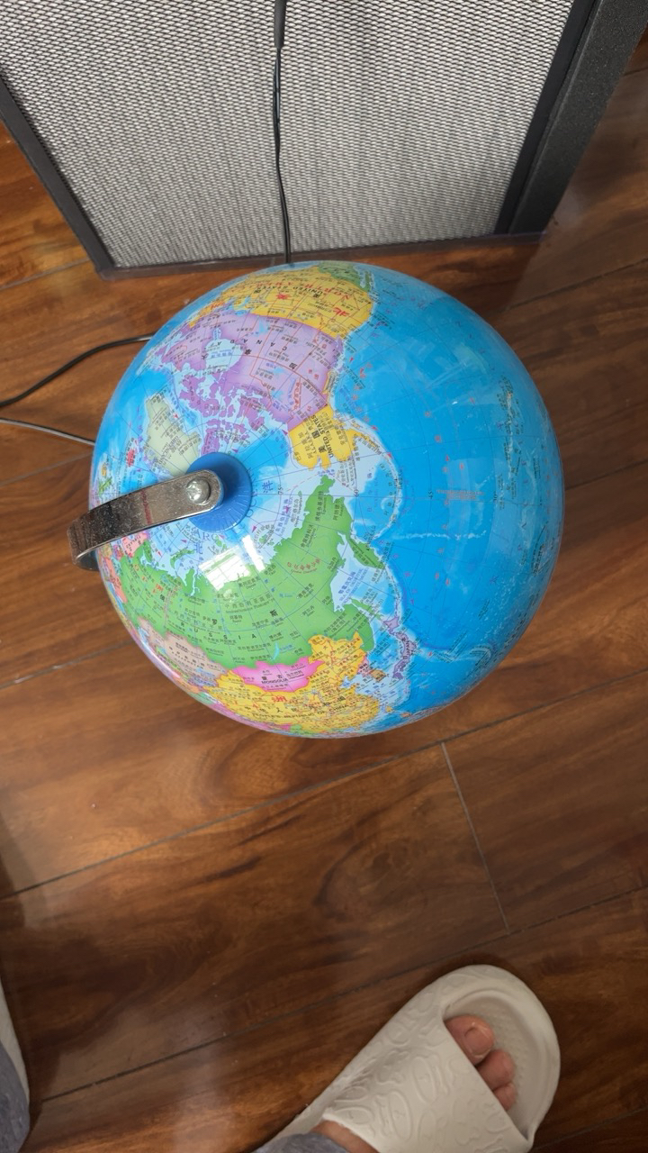 得力(deli)AR地球仪 双语地理教学版高清互动大号金属底座3D地球仪学生用 直径23CM 2221晒单图