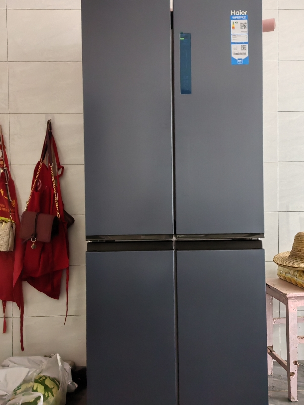 海尔对开门冰箱 481升风冷无霜 智能智控 超薄家用电冰箱双变频家用电冰箱晒单图