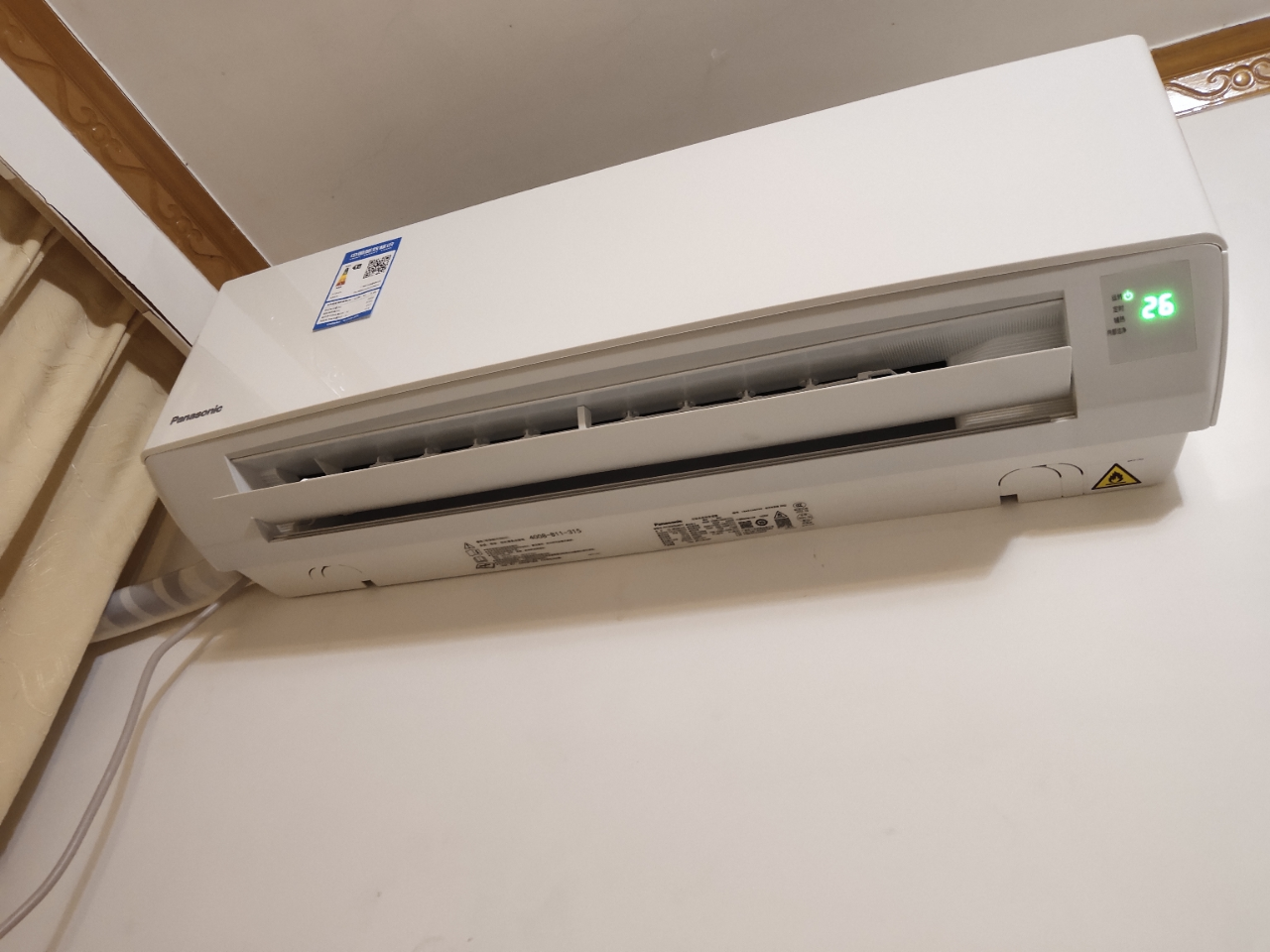 松下(Panasonic)大1匹新一级能效节能变频冷暖壁挂式空调挂机WIFI智能自清洁电辅加热 滢风系列JM26K210晒单图
