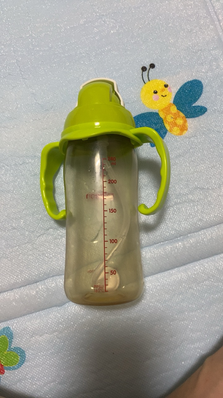 适合贝亲(PIGEON)宽口径奶瓶配件 水杯头绿色 宝宝用品单个装喝水吸管头(不是贝亲品牌)晒单图