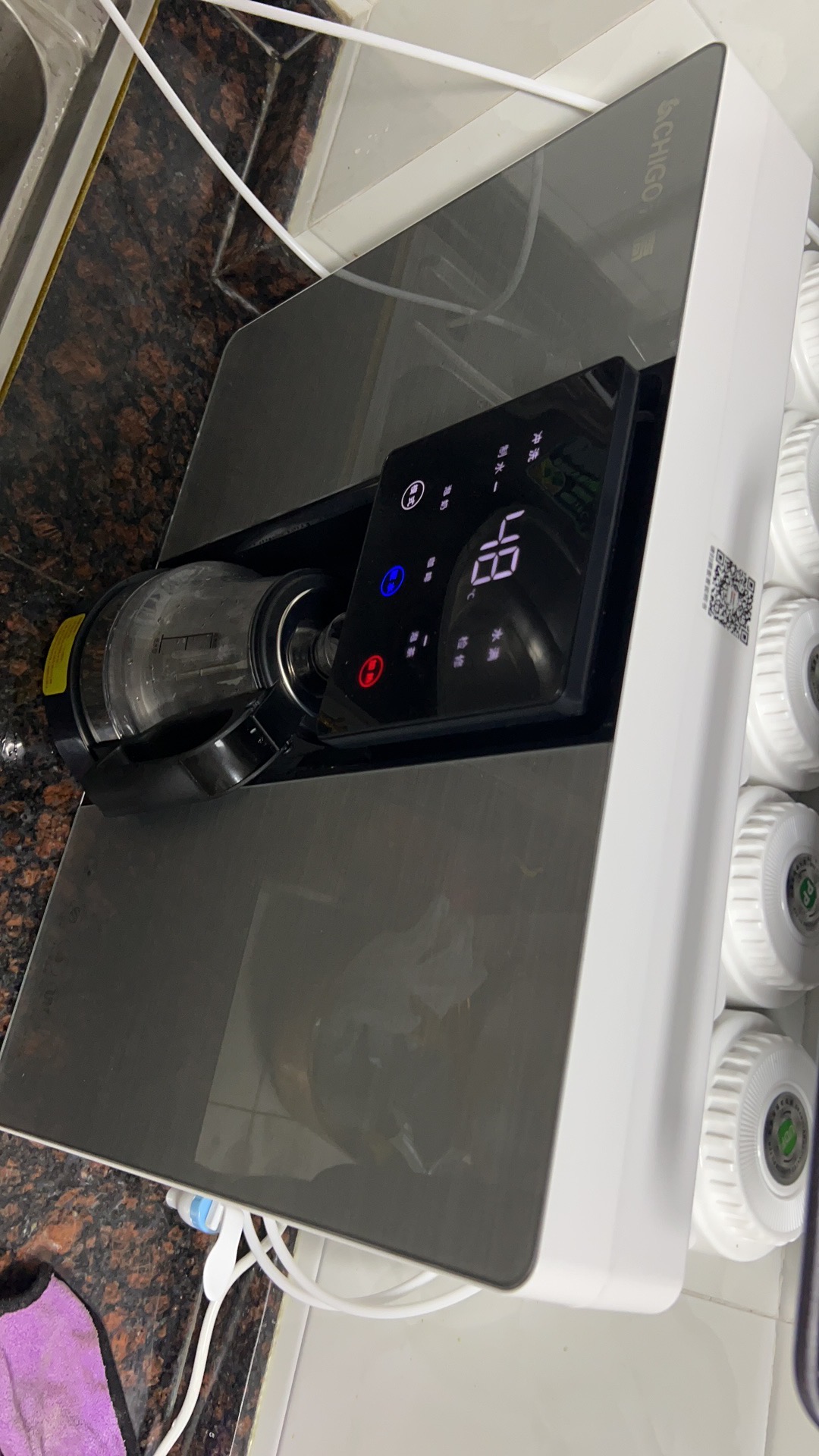 志高净水器加热一体机家用直饮机RO反渗透厨房壁挂台式纯水机晒单图