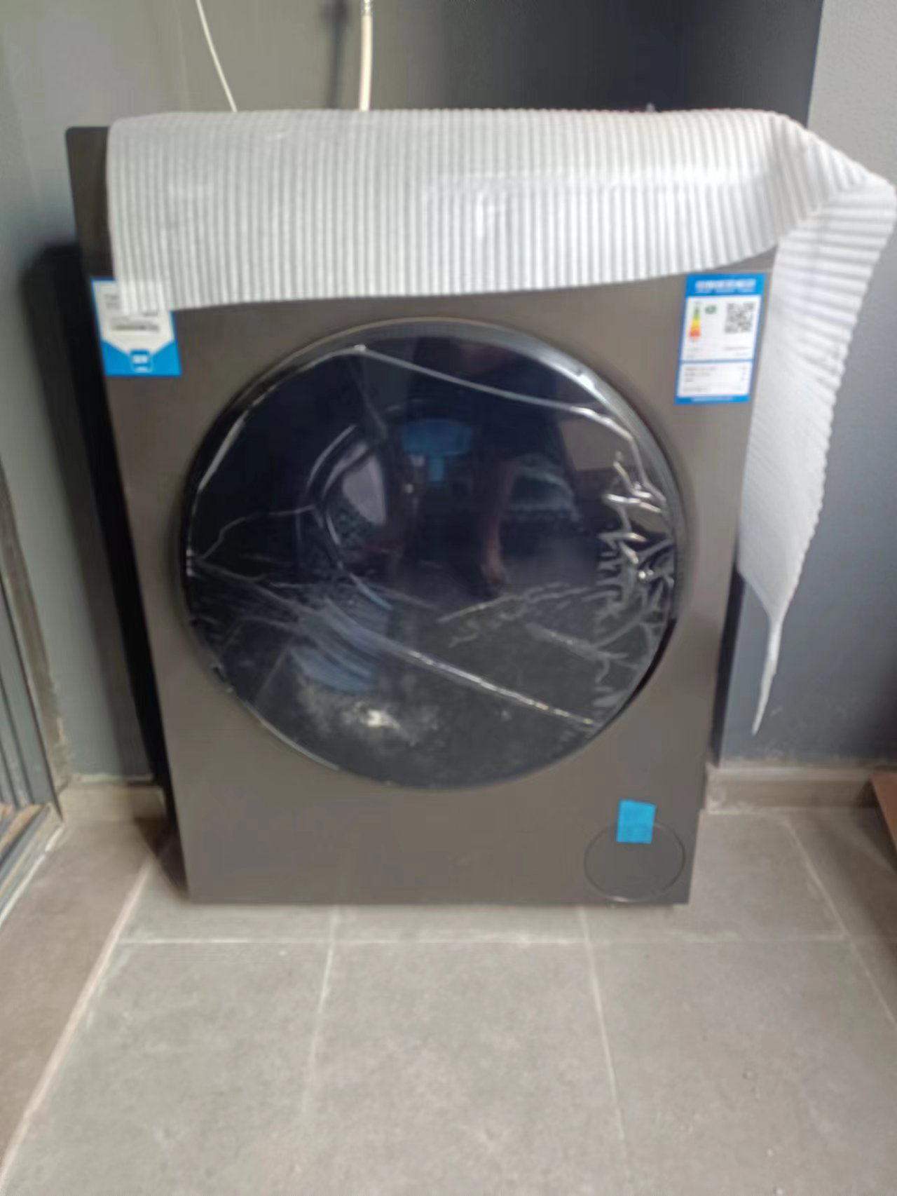 海尔(Haier)10公斤大容量家用全自动滚筒洗衣机变频20年防生锈健康除菌螨速洗一级能效高温筒自洁晒单图