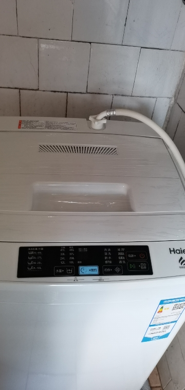 海尔小神童6.5公斤波轮洗衣机家用全自动水压电压双宽 桶自洁 漂甩二合一 智能称重学生出租房家用EB65(Haier)晒单图