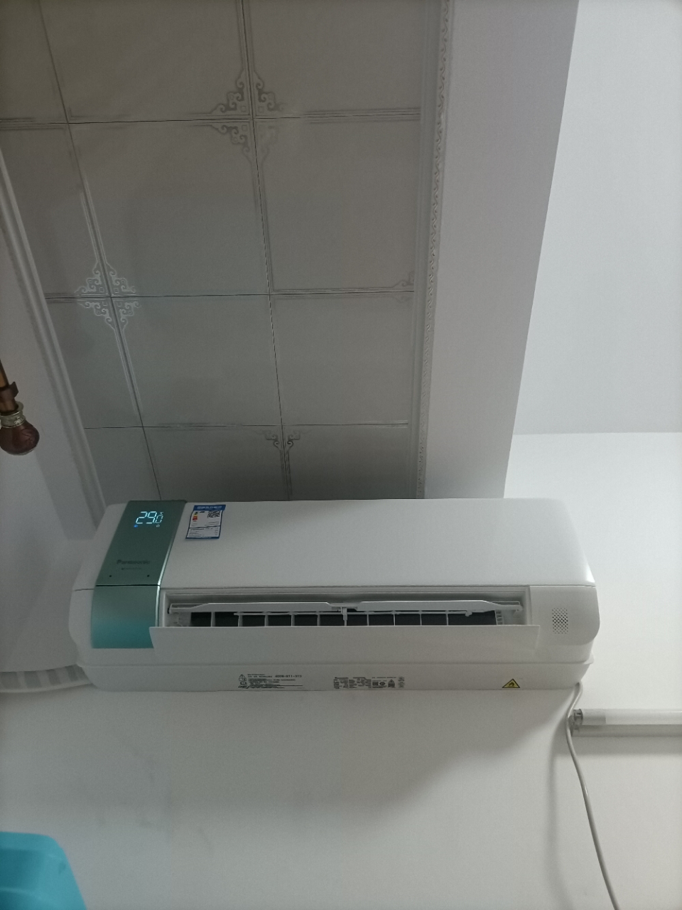 松下(Panasonic)1.5匹新一级能效变频冷暖壁挂式WiFi智控挂机空调专利20倍纳诺怡除菌自清洁J13KR10晒单图