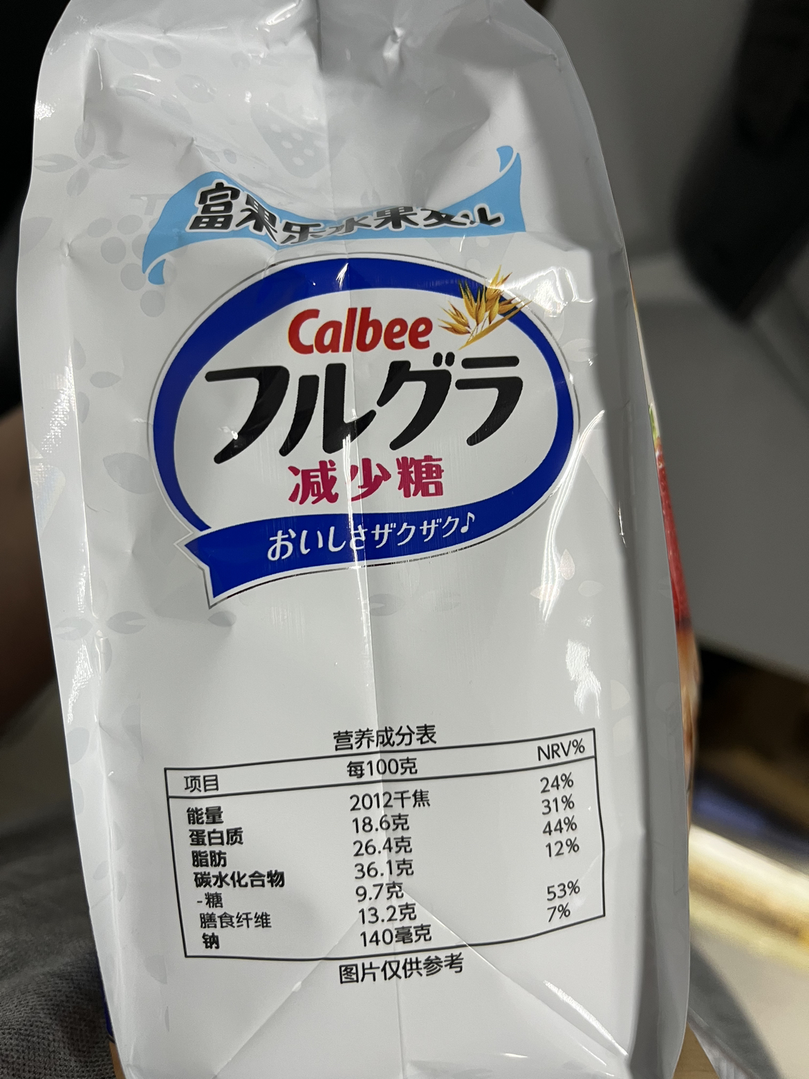 Calbee/卡乐比进口冲饮富果乐减少糖600g谷物麦片即食早餐燕麦片晒单图