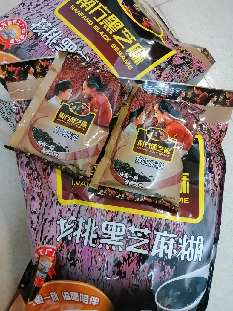 南方黑芝麻核桃黑芝麻糊600g*2袋装即食冲饮冲调营养早餐代餐粉晒单图