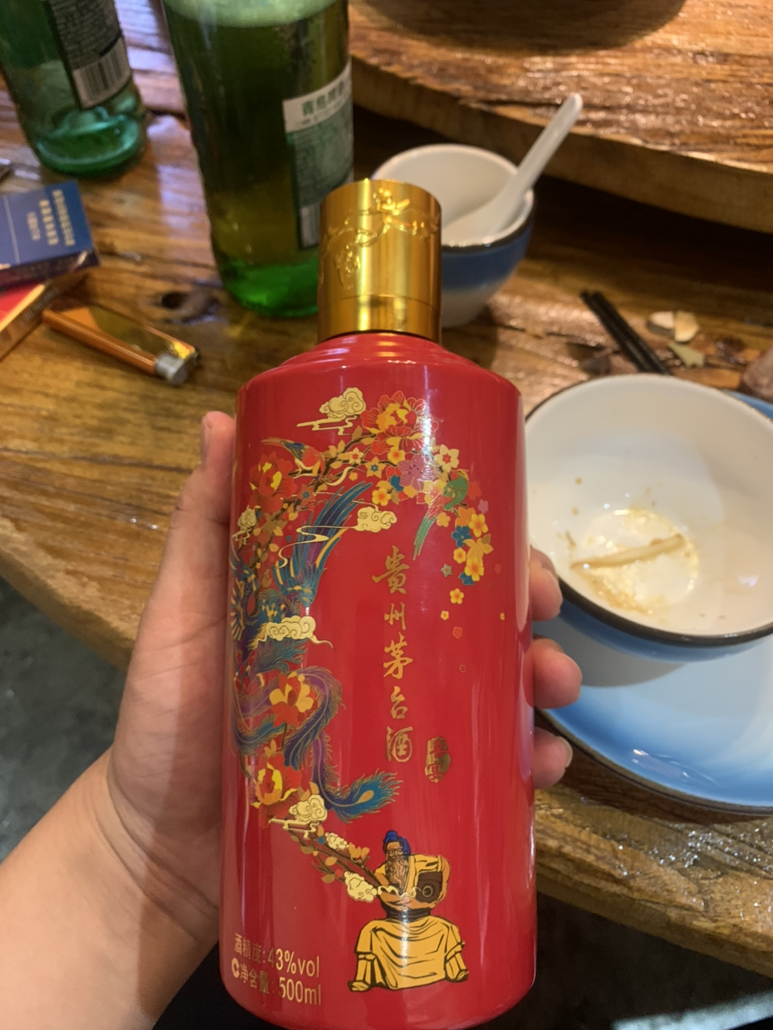 茅台迎宾酒 紫迎宾 53度酱香型白酒 500ml*6瓶 整箱装晒单图