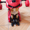 星域传奇 儿童遥控汽车新年礼物玩具一键变形机器人充电男孩模型金刚遥控汽车 超大35厘米兰博红色晒单图