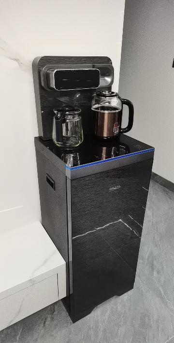 贝尔斯盾(BRSDDQ)饮水机家用茶吧机立式全自动下置水桶智能遥控无线充电桶装水冷热两用新品 BRSD-17-CBJ冰热晒单图