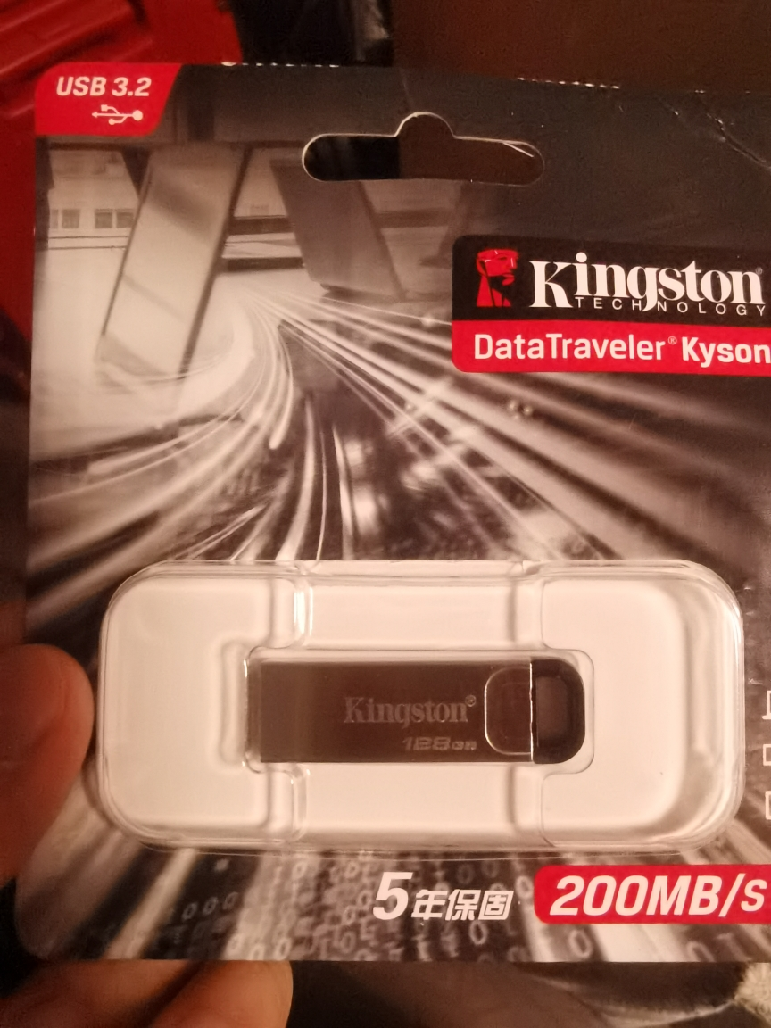 金士顿(Kingston)128GB USB 3.2 Gen 1 U盘 DTKN 金属外壳 读速200MB/s晒单图