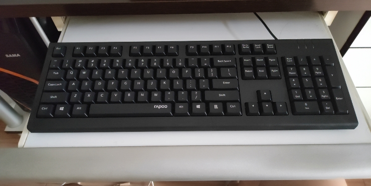 Rapoo X120PRO 黑色有线键盘鼠标套装键鼠套装键盘电脑商务办公套装晒单图