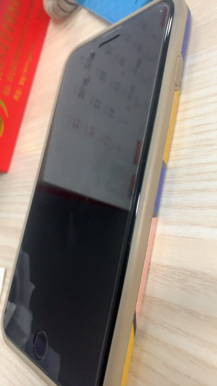 轻万适用苹果8plus钢化膜iphone7p全屏apple丝印手机贴膜苹果8p黑色大视窗7plus晒单图