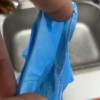 敬平丁晴手套劳保耐用厨房餐饮洗碗加厚防油橡胶乳胶防护 [微弹]蓝色[50只袋装] L晒单图