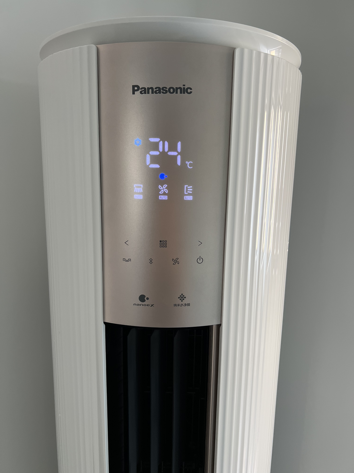 松下(Panasonic)3匹新一级变频冷暖专利20倍纳诺怡除菌WiFi智控圆柱立式柜机空调大出风口JM72F310N晒单图