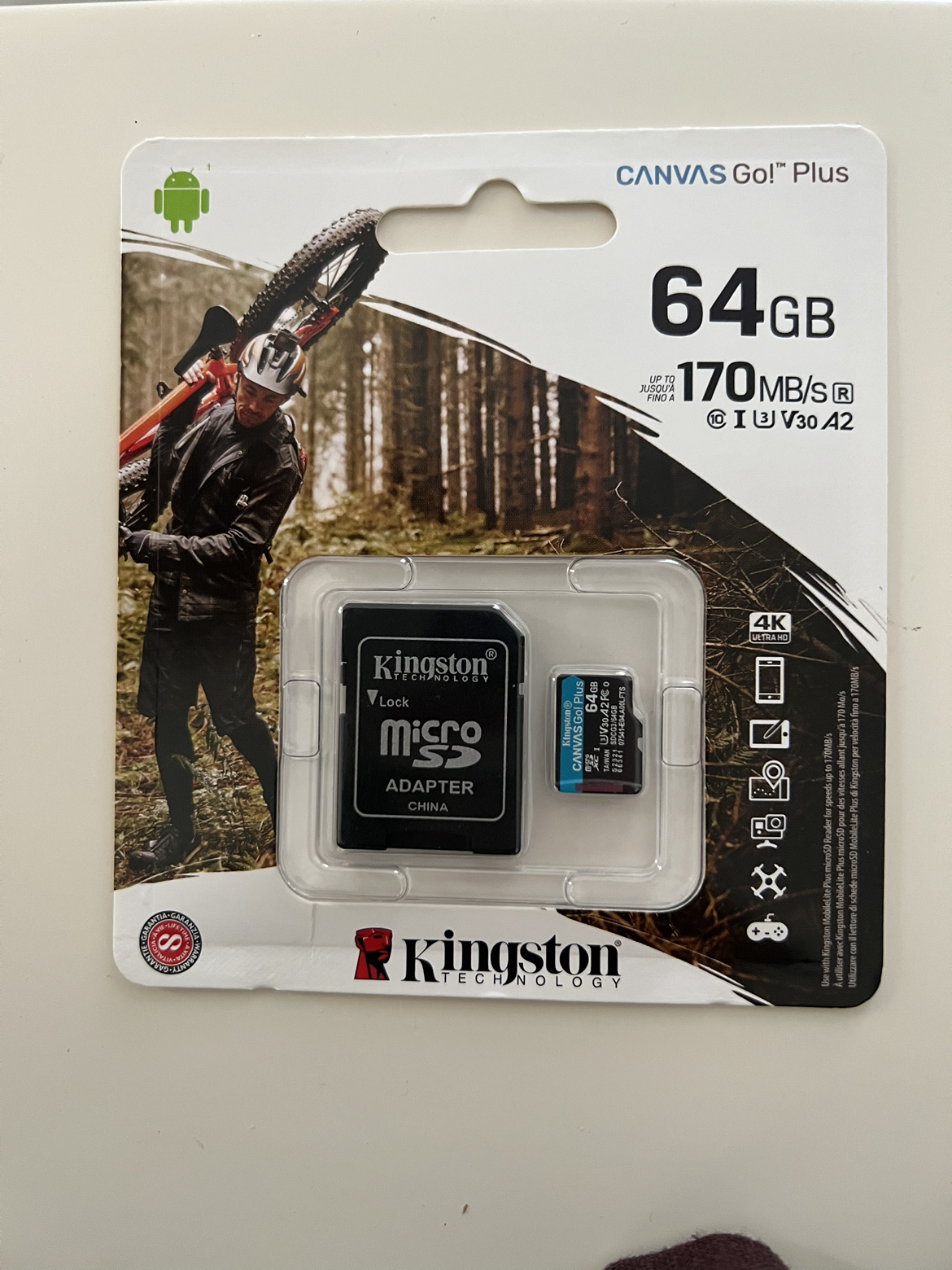 金士顿(Kingston)TF卡64GB U3 V30 A2 支持4K 读170MB/s写70MB/s手机存储卡内存卡晒单图