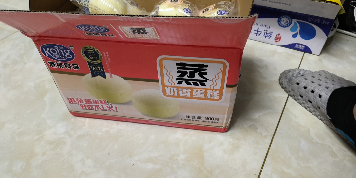 港荣(Kong WENG) 蒸蛋糕奶香原味900g营养早代餐美食品点心口袋面包小吃晒单图