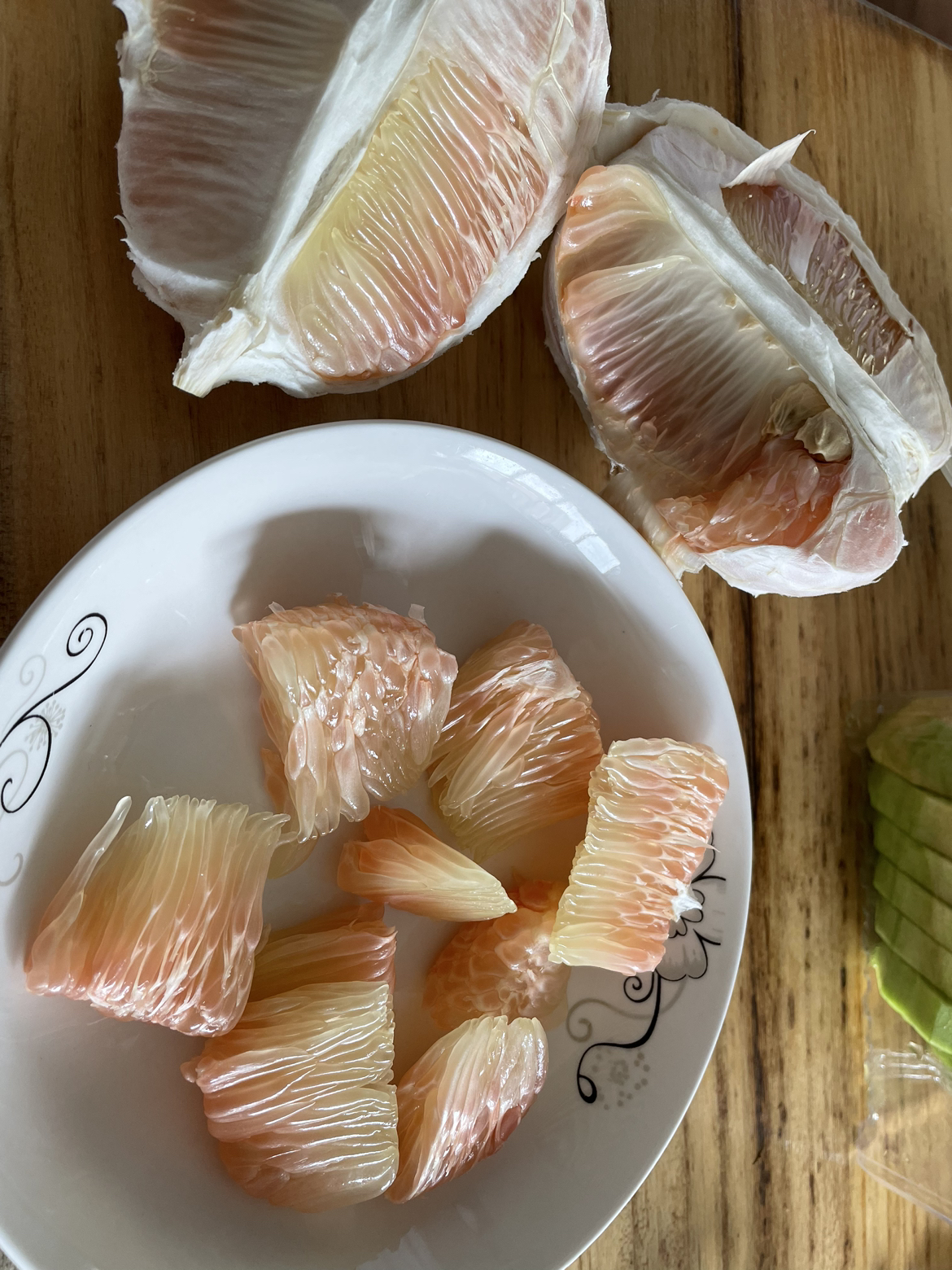 [西沛生鲜]泰国进口青皮红心柚 2个 大果 单果净重2.4-3斤 当季新鲜孕妇水果晒单图
