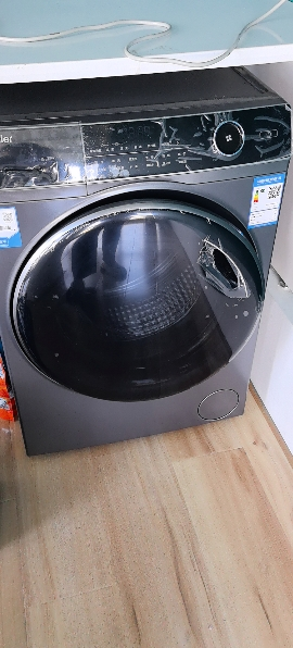 海尔(Haier)纤美超薄款滚筒洗衣机全自动家用大容量一级变频 智能投放 除菌双喷淋525大筒径 9公斤14126晒单图