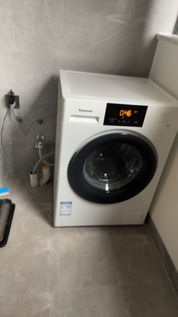松下(Panasonic)滚筒洗衣机全自动10公斤 BLDC电机变频轻音节能 消毒洗 羽绒羊毛洗 XQG100-N10Y晒单图