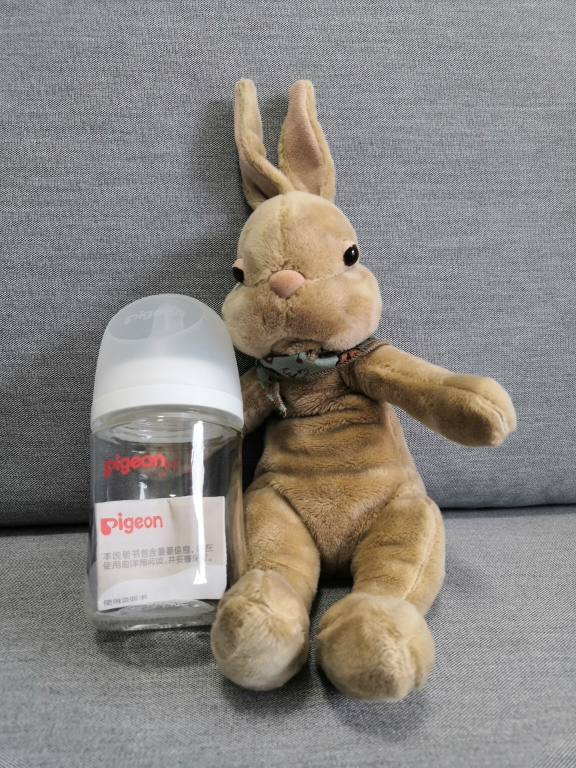 贝亲(Pigeon) 奶瓶 玻璃奶瓶 自然实感第3代奶瓶 宽口径玻璃奶瓶 婴儿奶瓶 160ml AA186 S号1个月以晒单图