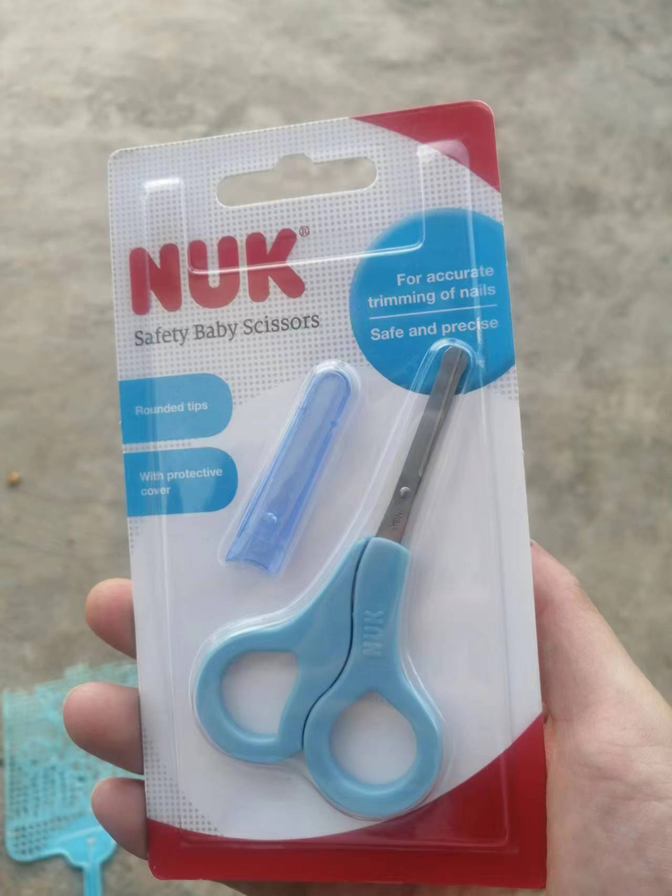 [NUK自营旗舰店]NUK不锈钢安全圆头小剪刀 NUK安全小剪刀晒单图