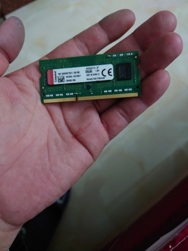 金士顿(Kingston)低电压 DDR3L 1600 4GB 笔记本内存条 兼容1333晒单图