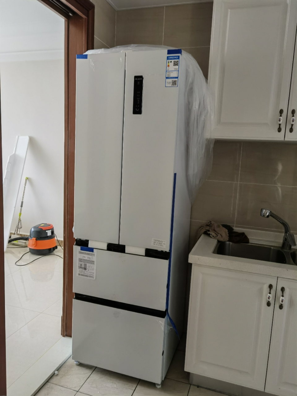 美菱冰箱[无忧嵌]400升法式双开门冰箱对开门家用一级能效零嵌入式超薄冰箱风冷无霜底部散热电冰箱 BC晒单图
