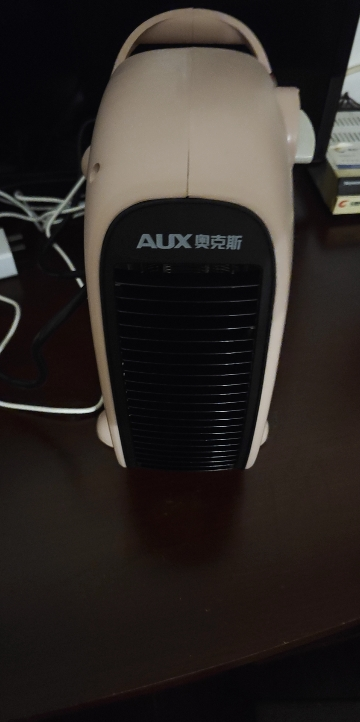 AUX奥克斯取暖器NFJ-200A2 家用暖风机办公室冷暖两用电暖气迷你电暖器 香槟色晒单图