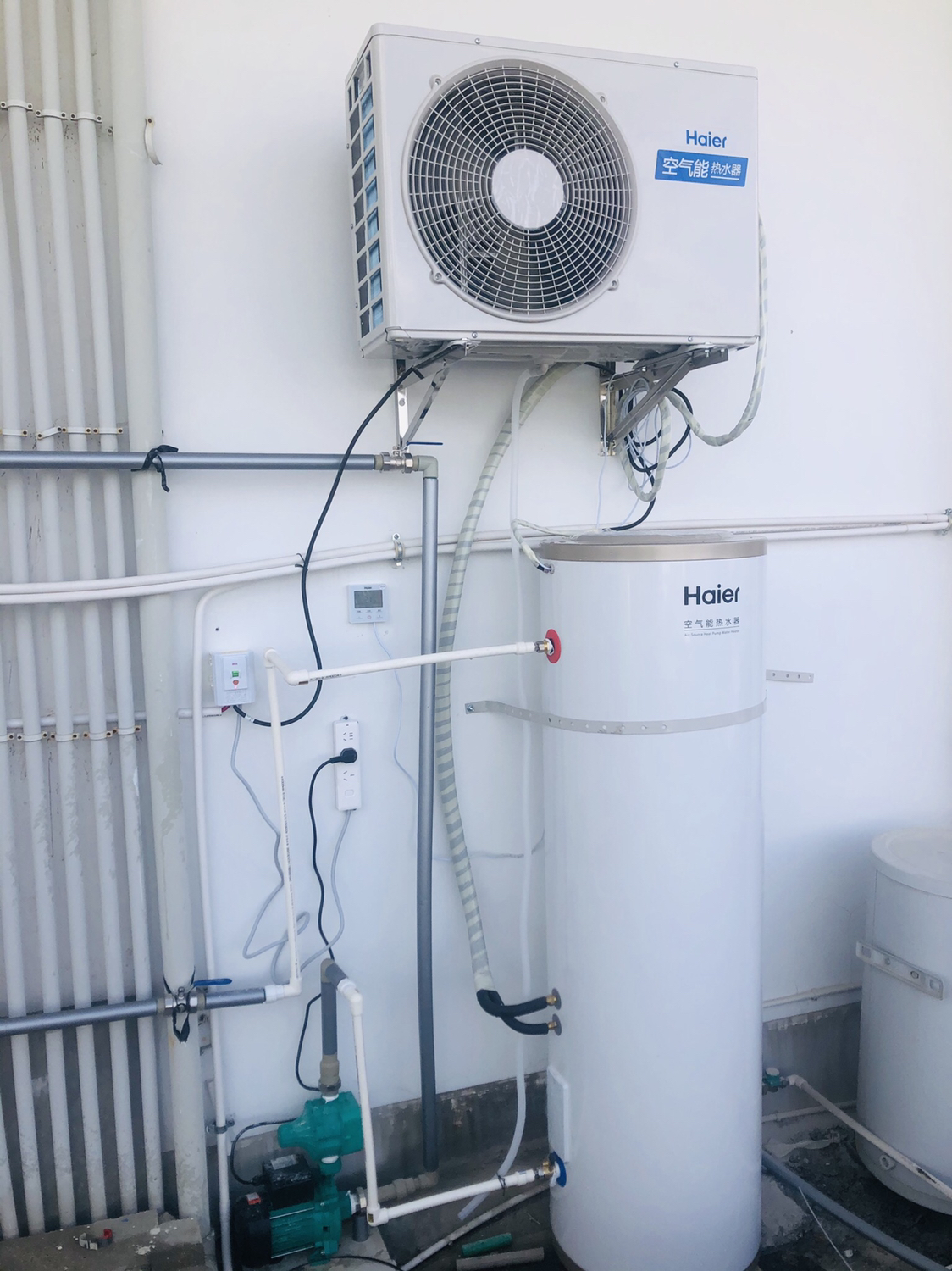 海尔(Haier)空气能热水器200升家用 一级能效WiFi语音互联 大容量75℃高水温智能预约恒温晒单图