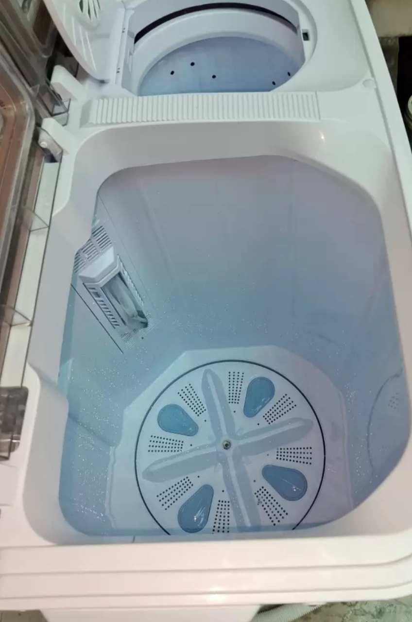 小鸭12公斤双缸洗衣机半自动双缸双筒家用大容量波轮洗脱两用 可单洗单脱水晒单图