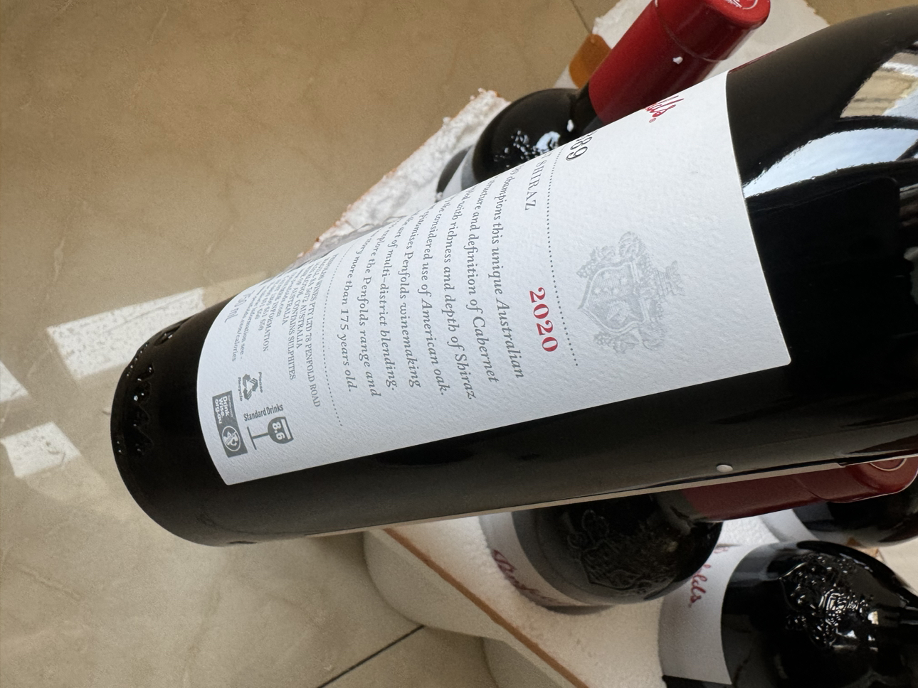 [6瓶]penfolds奔富BIN389赤霞珠干红葡萄酒750ml(年份随机)晒单图