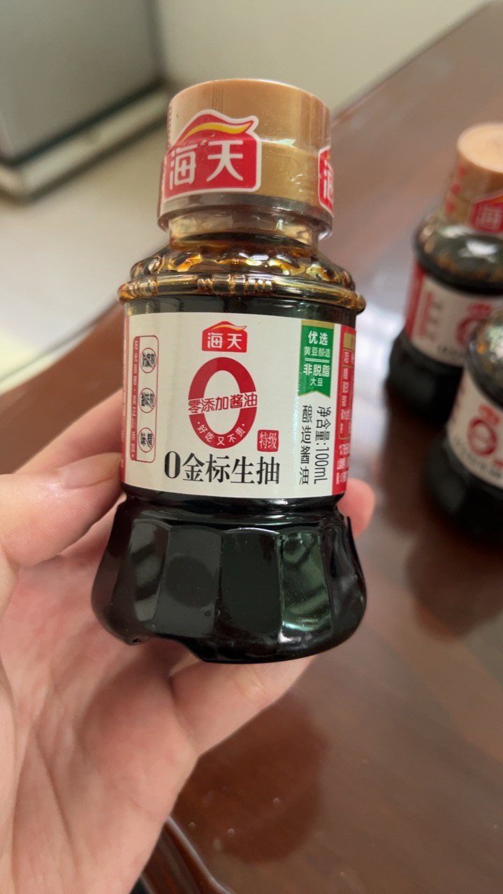 海天0金标生抽100ml*5小瓶特级零添加酿造酱油调味凉拌点蘸家用料晒单图