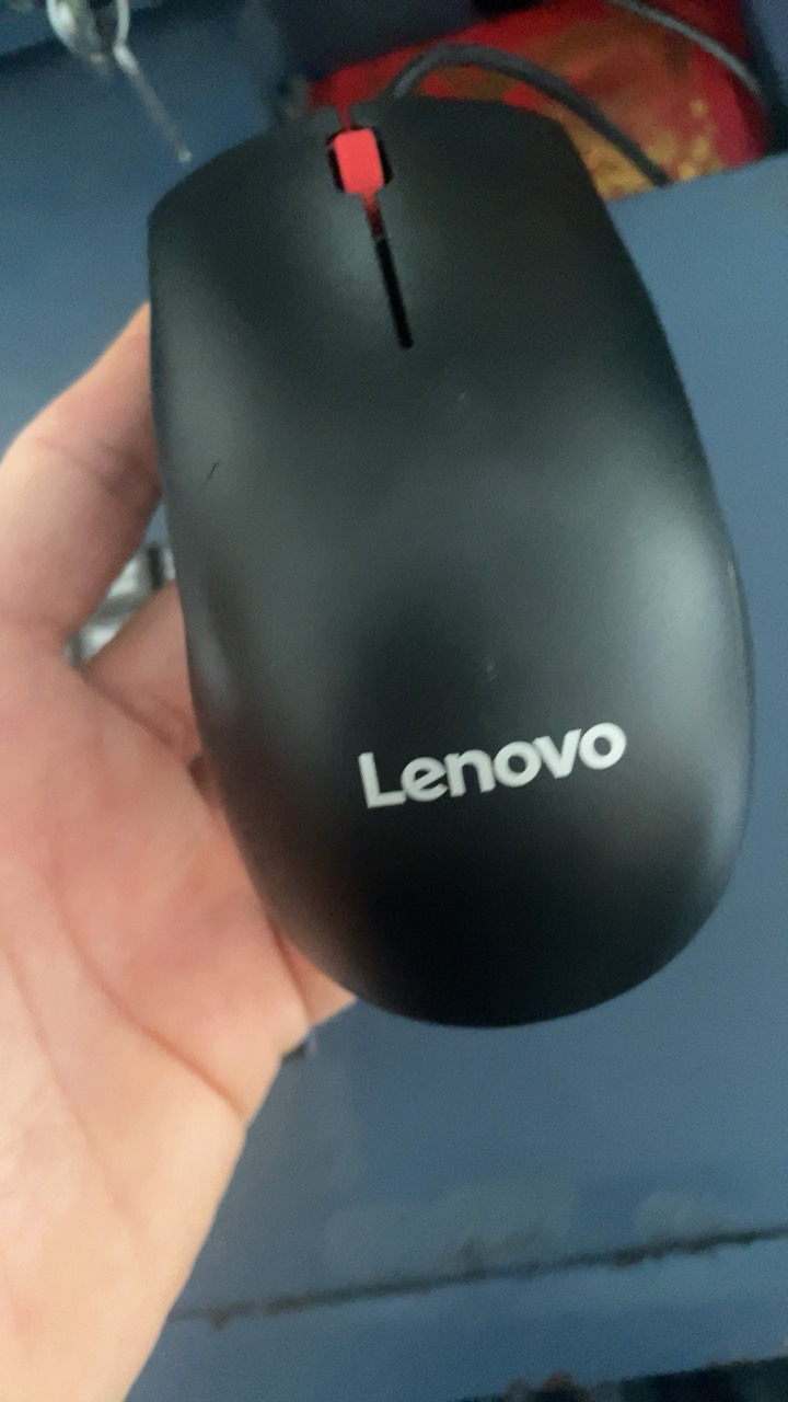 联想(Lenovo)办公鼠标有线usb大红点M120Pro商务便携笔记本台式电脑一体机家用 人体工程学晒单图