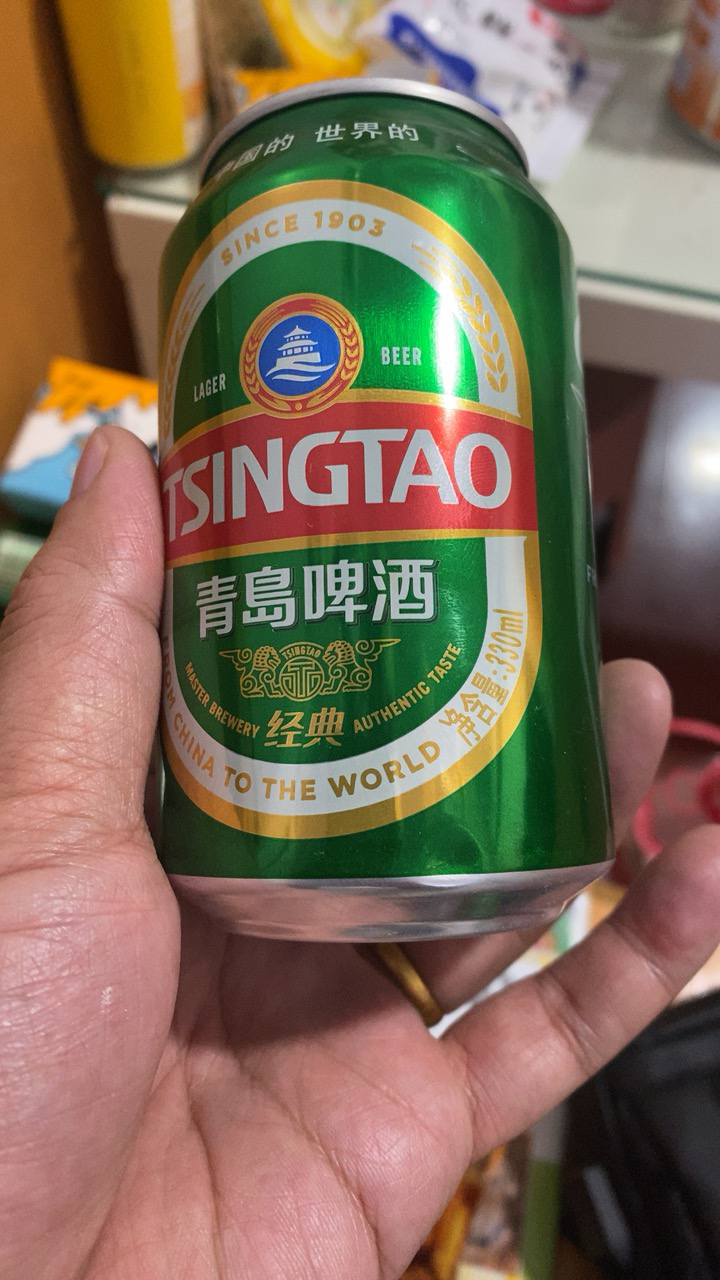 青岛啤酒(TSINGTAO)经典11度330ml*24罐 整箱装晒单图