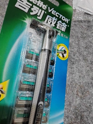 吉列(GILLETTE)威锋双层旋转手动剃须刀片男士刮脸刀老式刮胡刀1刀架6刀头晒单图