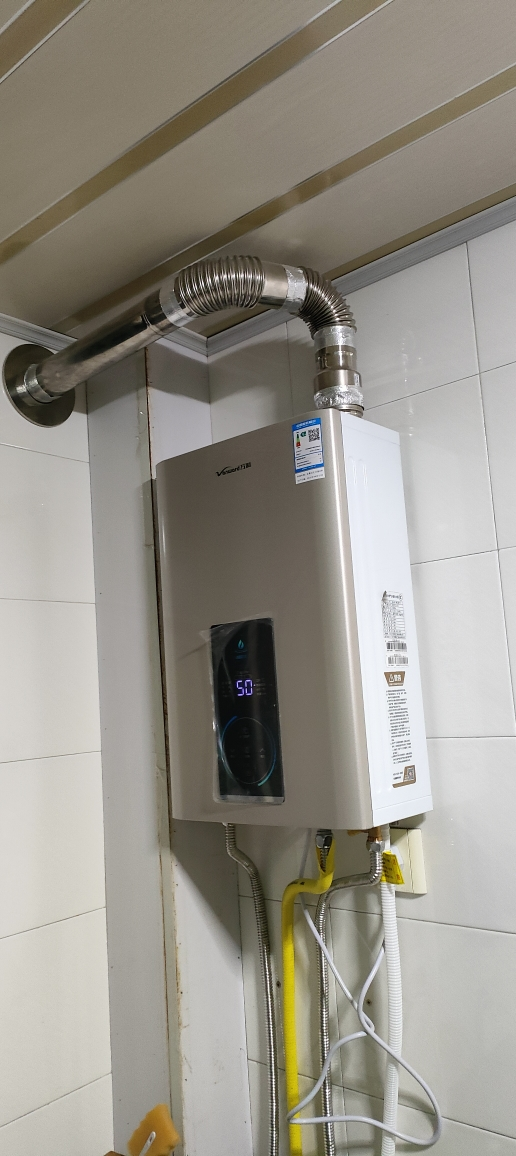 万和13升燃气热水器天然气 水伺服精准恒温一级能效 小体积省空间多重防冻WLE6W13晒单图