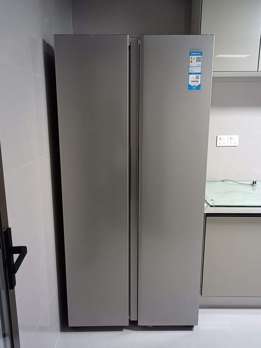 海尔(Haier)481升双变频对开门冰箱智能家电风冷无霜大容量双门冷冻家用净味保鲜BCD-481WGHSSEDS9U1晒单图