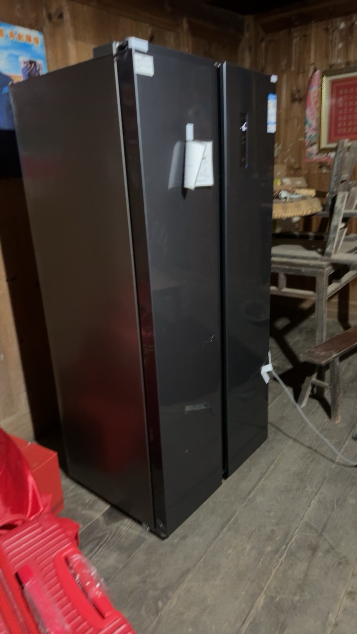 创维500升L冰箱家用一级能效对开双开门超薄款风冷无霜WK50APS(N)_晨曦灰晒单图