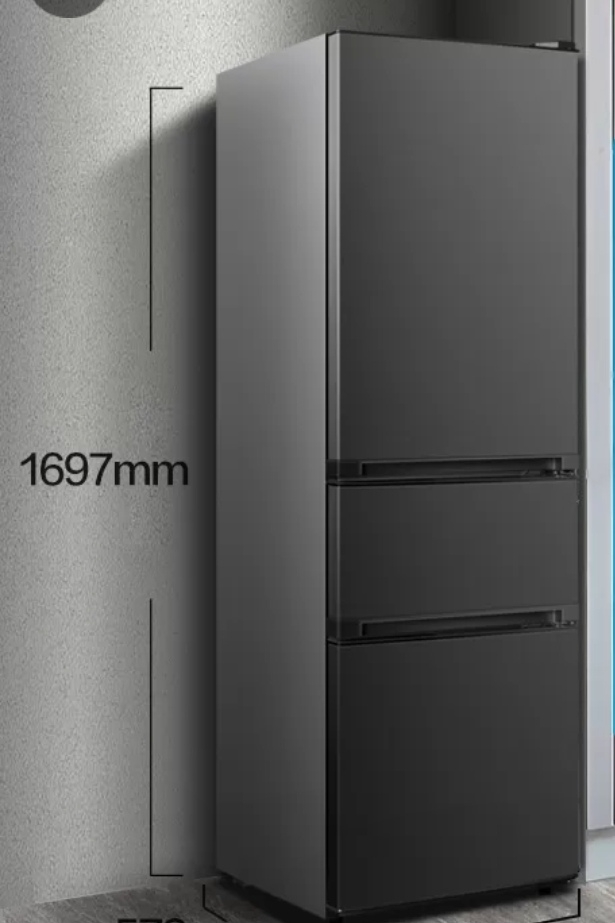 新飞(Frestec)207升三门三温家用电冰箱 34升软冷冻 快速制冷环保材质小冰箱 BCD-207K3AT晒单图