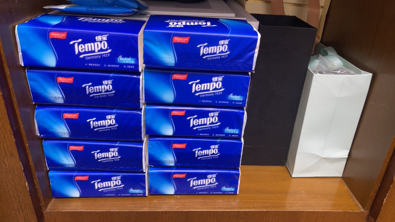 得宝(Tempo) 抽纸 18包*4层90抽 抽取式面巾纸 纸巾 天然无香 整箱销售T2275-C晒单图