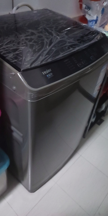 海尔(Haier)洗衣机10公斤 全自动 波轮 家用 智能自编程 羊毛 除螨洗 量衣进水 XQB100-Z206晒单图