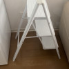 格美居梯子家用折叠伸缩梯加厚人字梯室内多功能楼梯三四步小梯凳H01203-米白色-晒单图