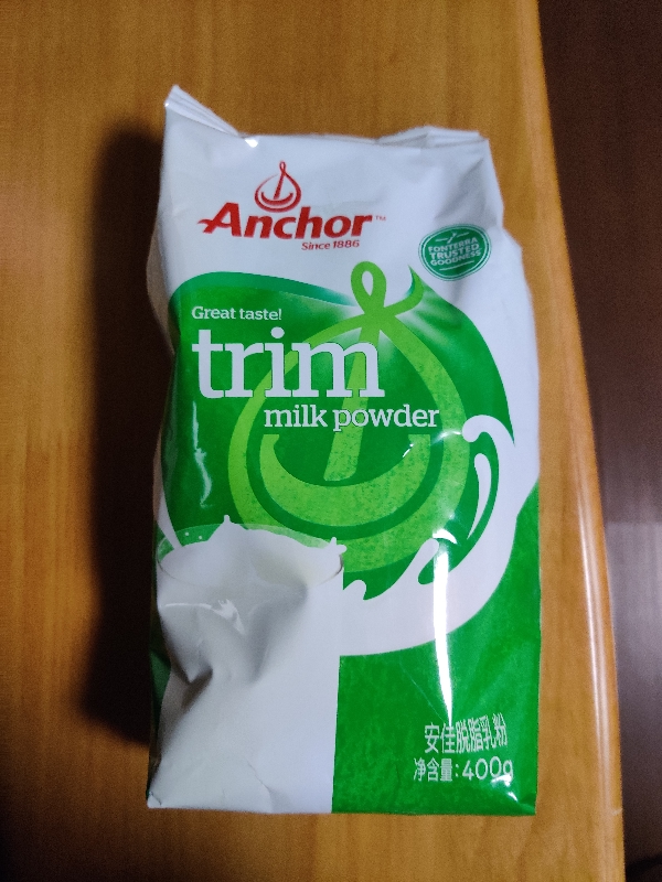 安佳(Anchor)新西兰奶源 脱脂奶粉400g*2袋装晒单图