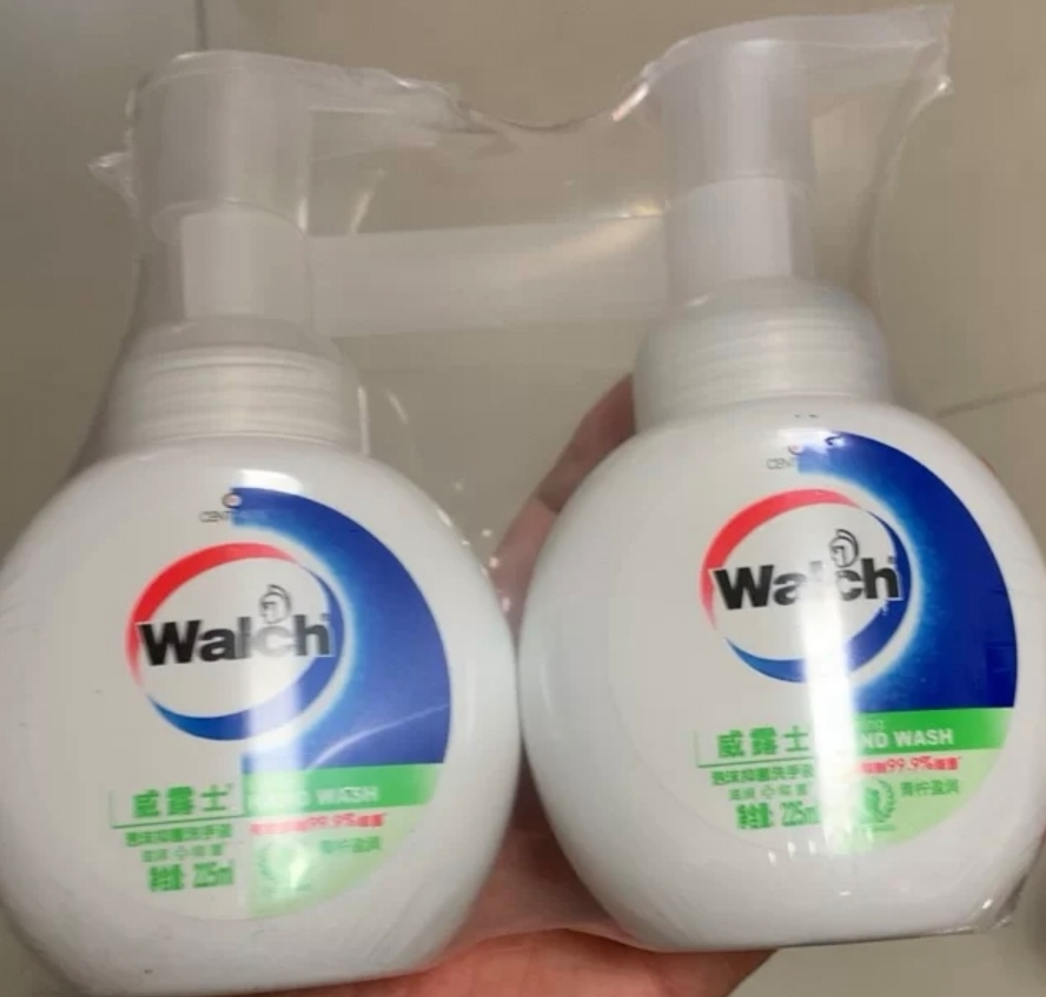 威露士(Walch)泡沫洗手液 青柠盈润225ml×2瓶 抑菌消毒99.9% 泡沫丰富易清洗晒单图