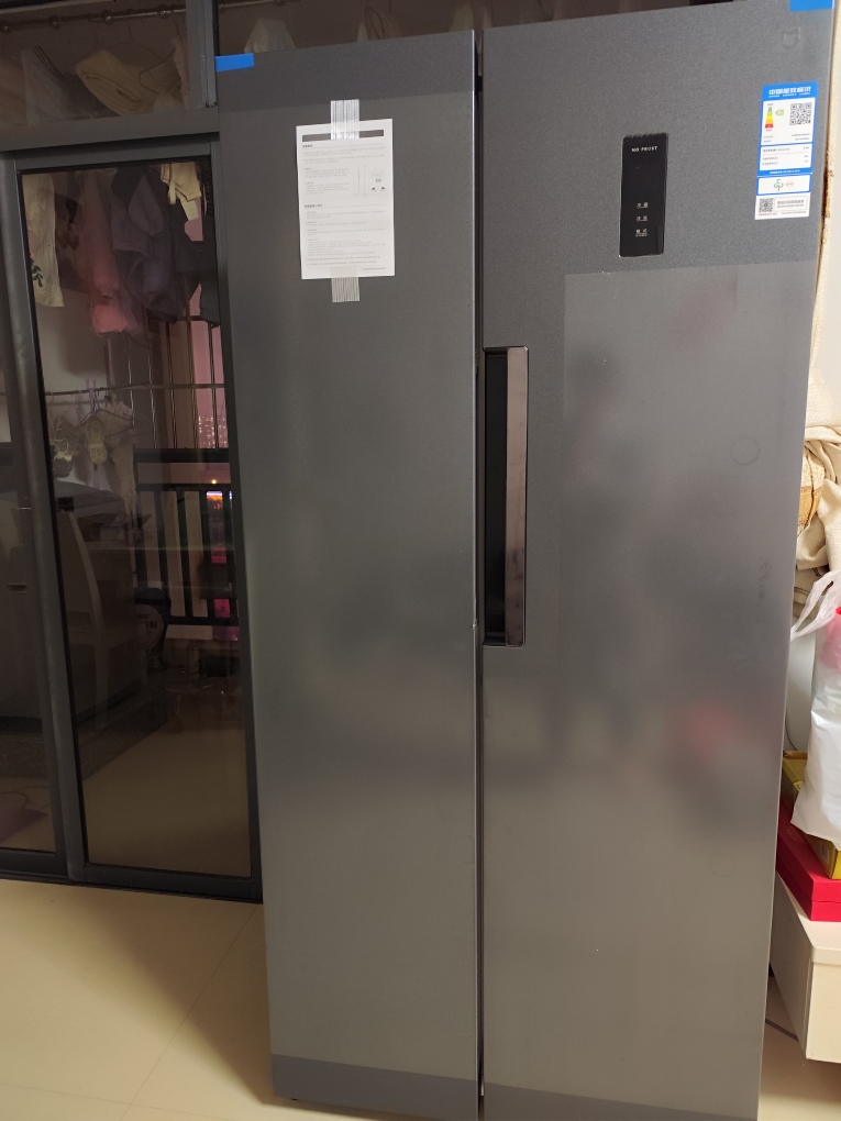 米家小米出品456L对开门大容量家用冰箱双开门 嵌入式风冷无霜墨羽岩面板颜值出众银离子除菌BCD-456WMEA晒单图