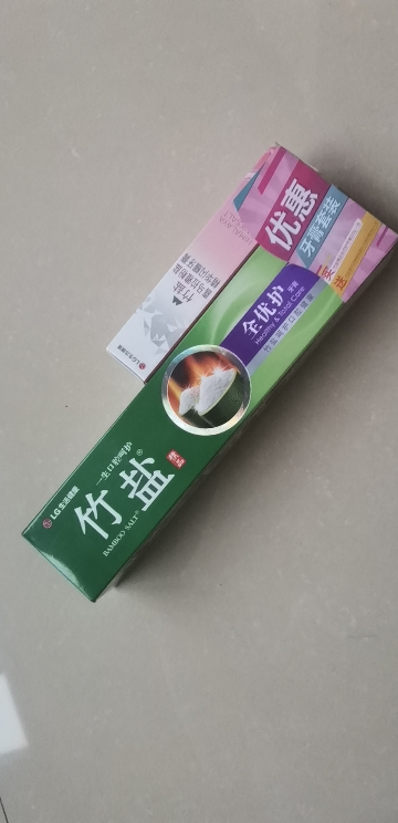 LG竹盐牙膏 精品全优护牙膏220g+30g清新原味晒单图