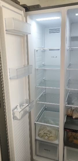美菱632升 对开门双门冰箱 一级能效变 频风冷无霜净味抗菌家用冰箱晒单图