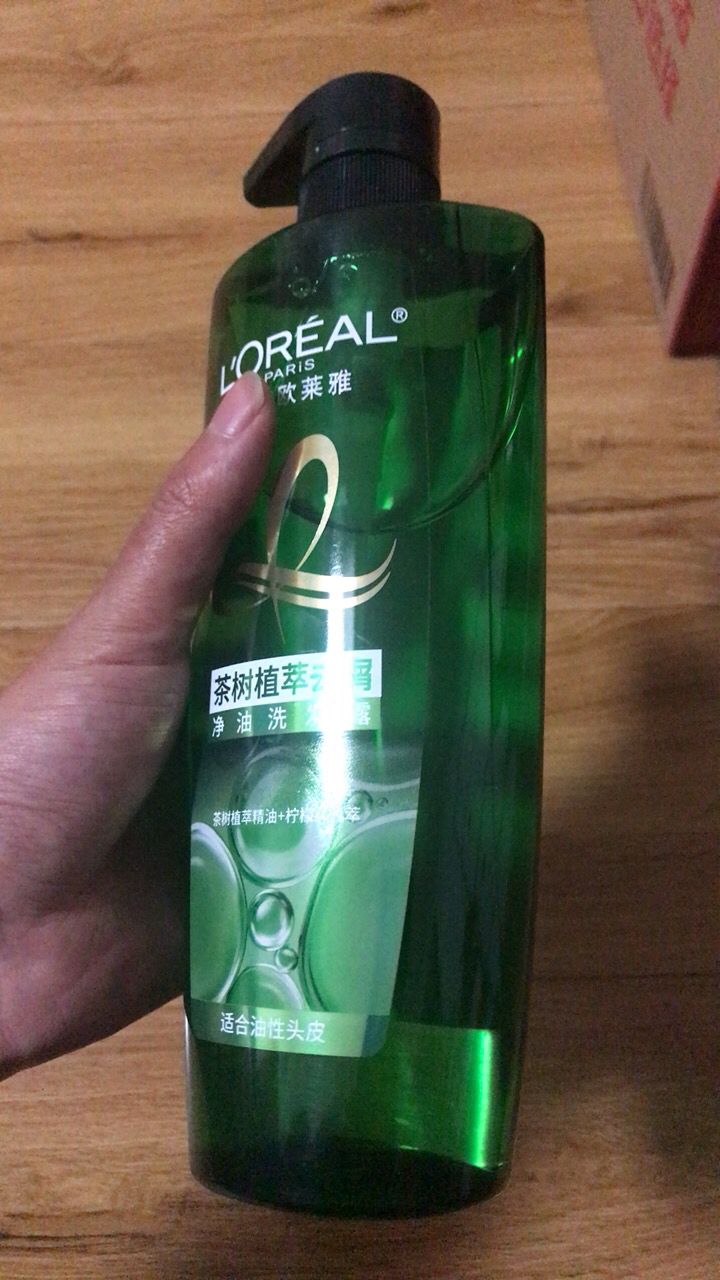 欧莱雅(L''OREAL)茶树植萃去屑净油洗发露700mL晒单图